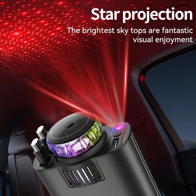 شارژر فندکی و خوشبو کننده هوا 5کارهwJolمدلstarlight