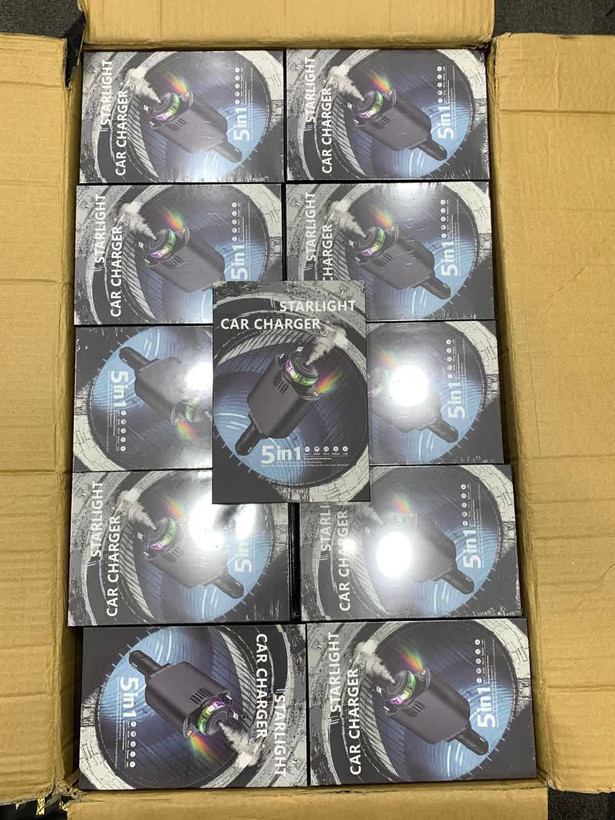شارژر فندکی و خوشبو کننده هوا 5کارهwJolمدلstarlight