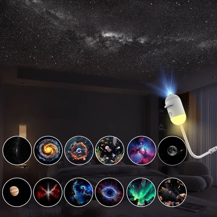 چراغ خواب وپرژکتور کهکشانی مدل starry sky دیسک خور